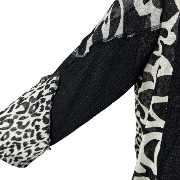 Travelers by Chico’s SZ 2 (Large) Cardigan Draped Open-Front Stretch 3/4 Sleeve - Picture 2 of 9